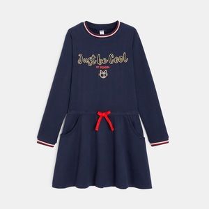 OKAIDI Sweatshirt dress with a message girl